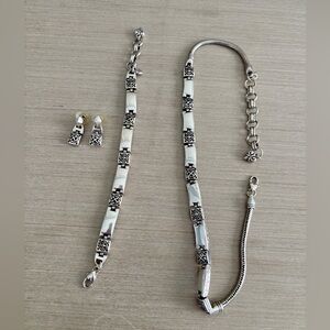 Brighton necklace, bracelet and earring set